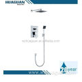 Wall concealed thermostatic shower